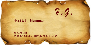 Heibl Gemma névjegykártya
